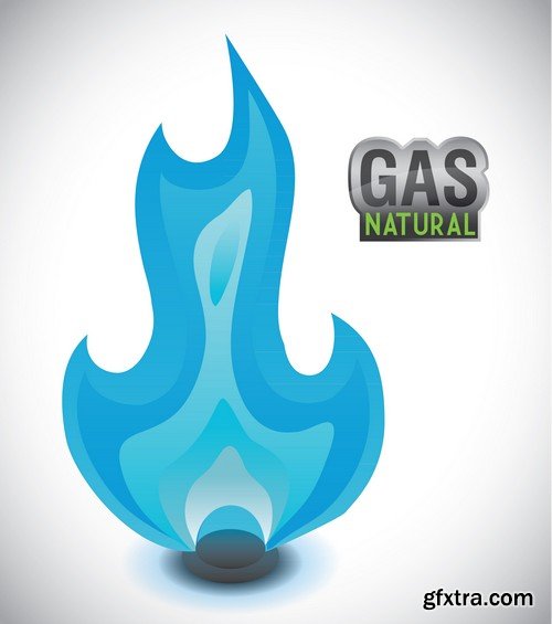 Stock Vectors - Gas Industry 2, 25xEPS