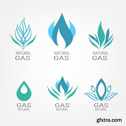 Stock Vectors - Gas Industry 2, 25xEPS