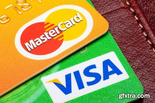 Collection of different bank cards 25 UHQ Jpeg