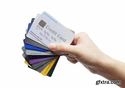 Collection of different bank cards 25 UHQ Jpeg