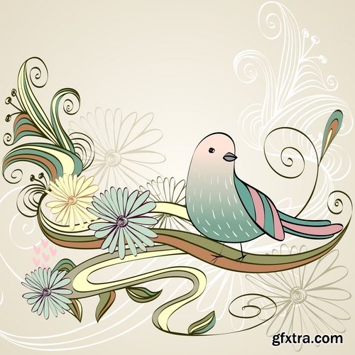 Collection of various birds vector image 25 Eps