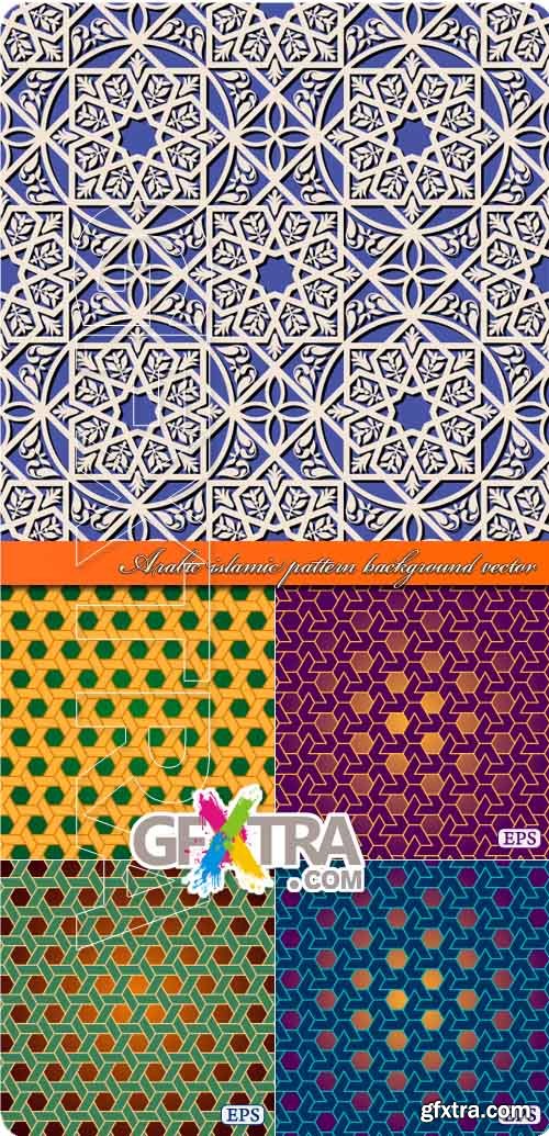 Arabic islamic pattern background vector