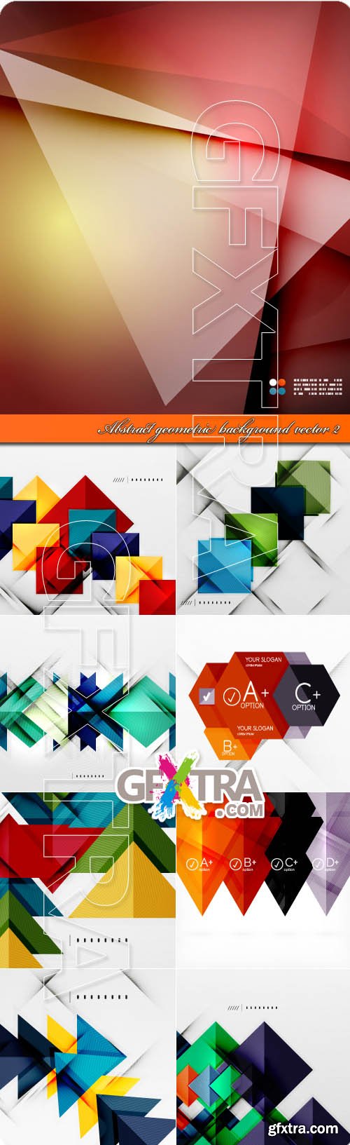 Abstract geometric background vector 2