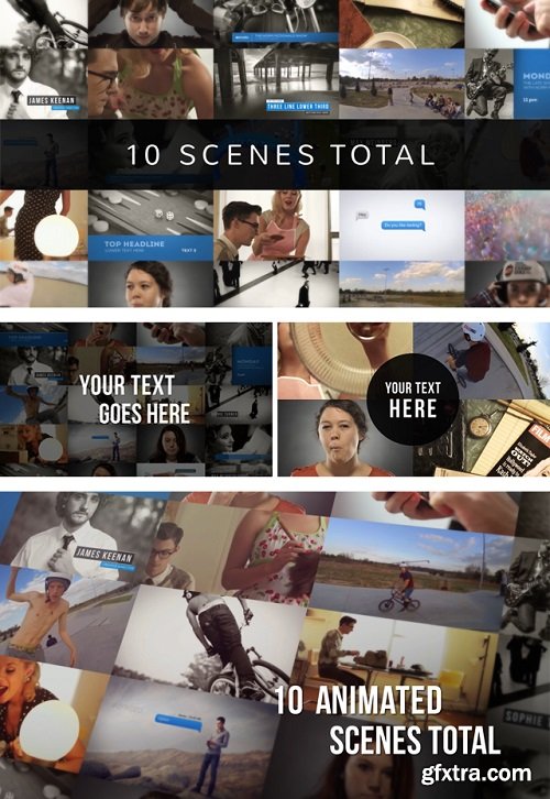 Videohive - Preview Video Screen Collage Grids 8737222