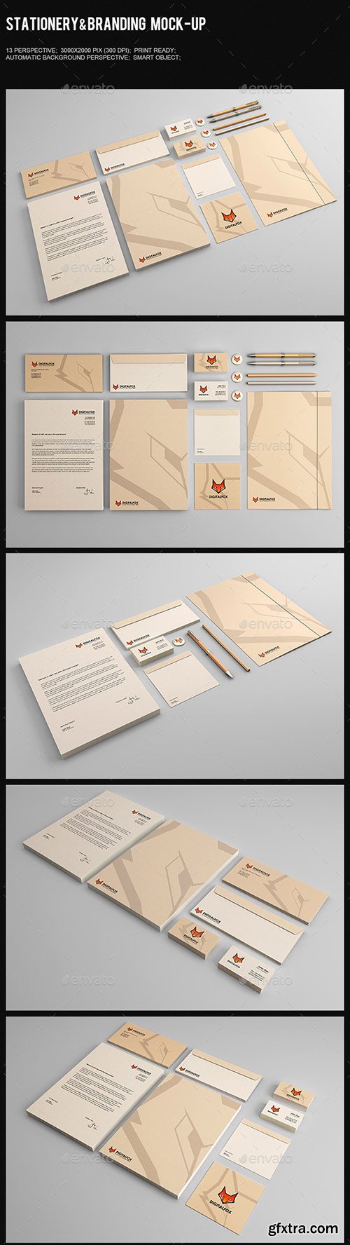 GraphicRiver - Stationery & Branding Mock-Up 9186667