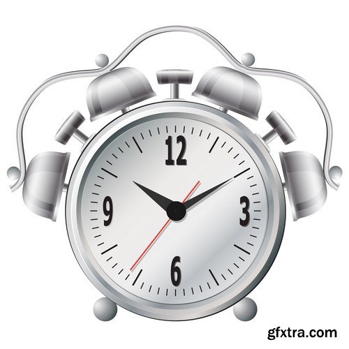 Stock Vectors - Alarm clock, Time, watch 4, 25xEPS