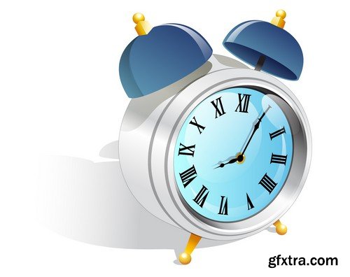 Stock Vectors - Alarm clock, Time, watch 4, 25xEPS