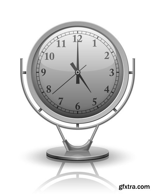 Stock Vectors - Alarm clock, Time, watch 4, 25xEPS