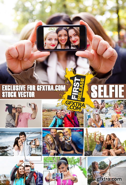 Stock Photos - Selfie, 25xJPG