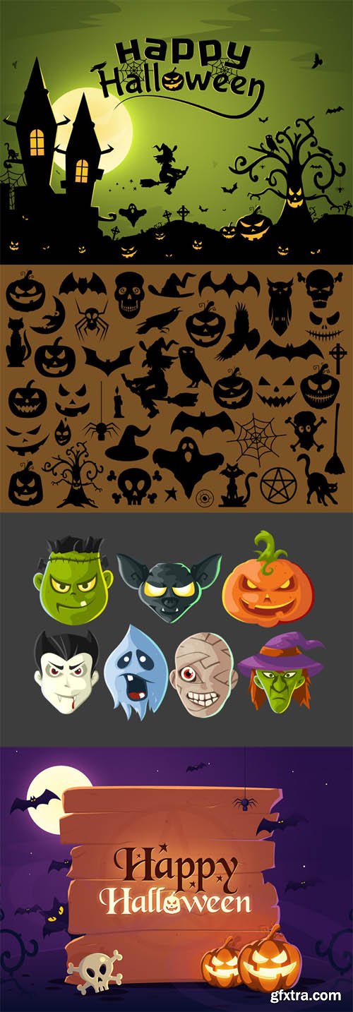 Vector Halloween Illustrations and Icons