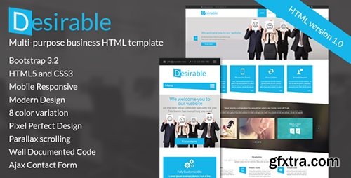 ThemeForest - Desirable - Responsive HTML5 Business Template - RIP