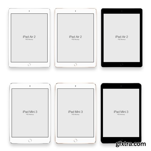 iPad Air and iPad Mini Mock ups