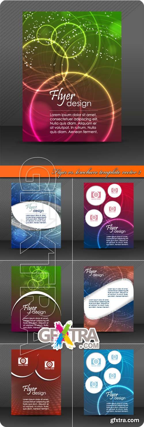 Flyer or brochure template vector 2