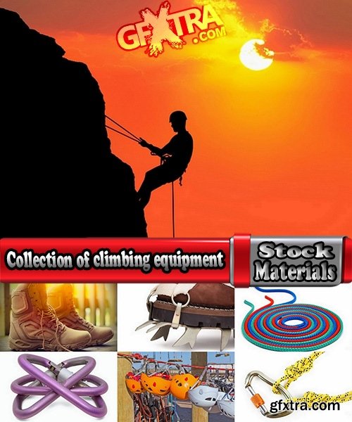 Collection of climbing equipment 25 UHQ Jpeg