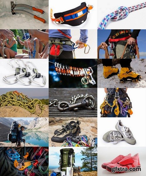 Collection of climbing equipment 25 UHQ Jpeg