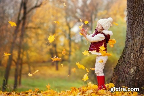 Beautiful collection of autumn children 25 UHQ Jpeg