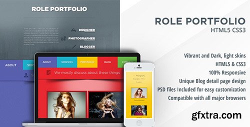 ThemeForest - Role v1.2 - Vibrant One Page Portfolio html template - FULL