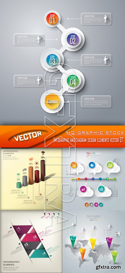 Stock Vector - Infographic and diagram design elements vector 37