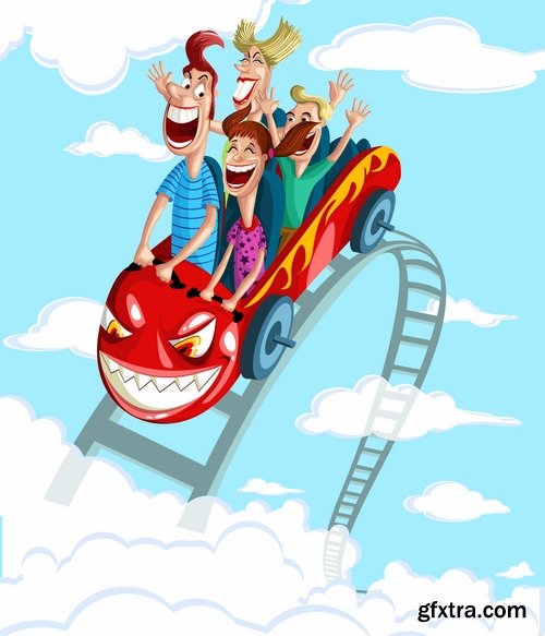 Collection toon on a roller coaster 25 Eps