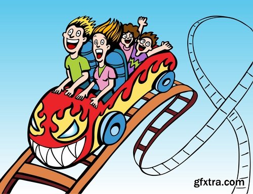 Collection toon on a roller coaster 25 Eps