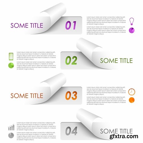 Collection of elements of web design vector image 25 Eps