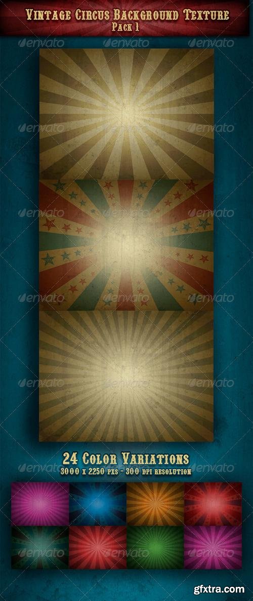 Vintage Circus Backgrounds/Textures Pack 1