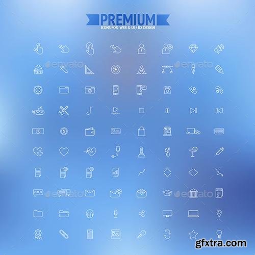 GraphicRiver - Set of Simple Line Icons