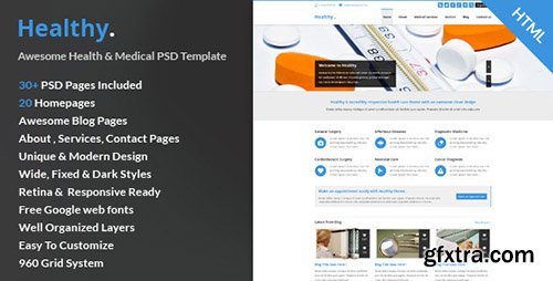 ThemeForest - Healthy- Awesome Medical HTML5 & CSS3 Template - RIP