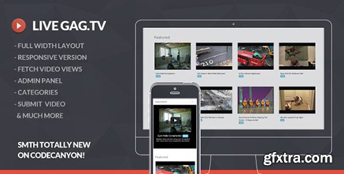 CodeCanyon - Live Gag.TV - Responsive Daily Trending Videos