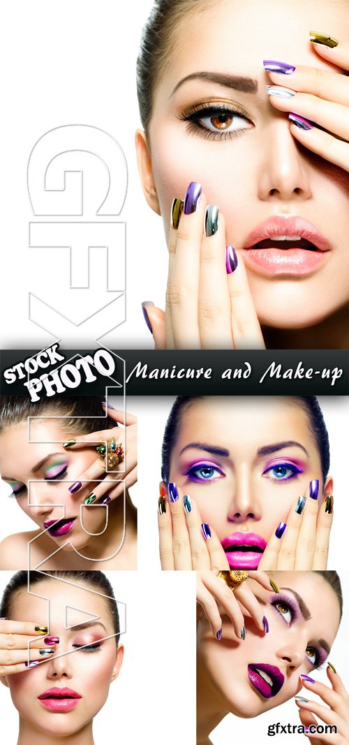 Stock Photo - Manicure and Make-up