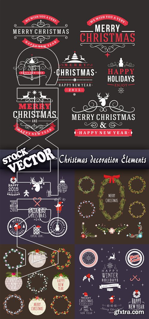 Stock Vector - Christmas decoration Elements