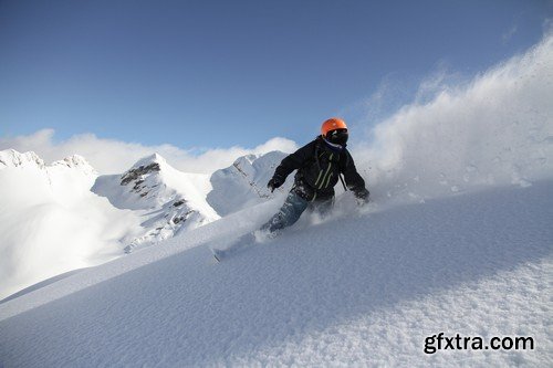 Stock Photos - Snowboarder, 25xJPG