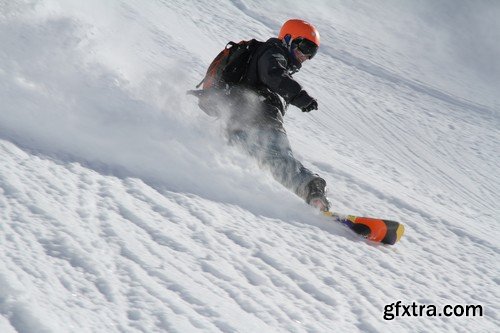 Stock Photos - Snowboarder, 25xJPG