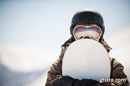 Stock Photos - Snowboarder, 25xJPG