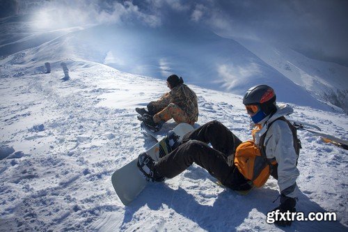 Stock Photos - Snowboarder, 25xJPG