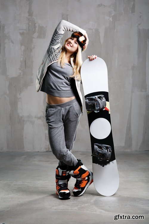 Stock Photos - Snowboarder, 25xJPG