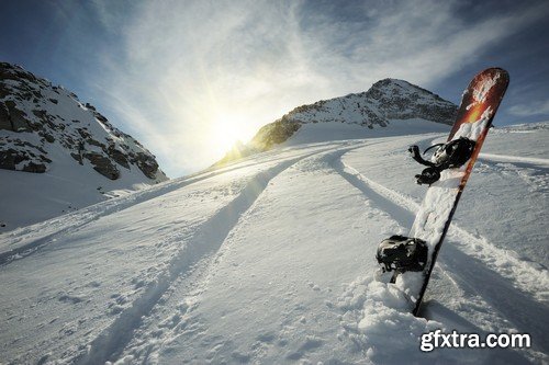 Stock Photos - Snowboarder, 25xJPG