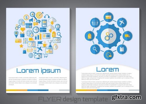 Stock Vectors - Business Flyer Template, 25xEPS