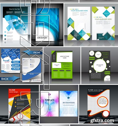 Stock Vectors - Business Flyer Template, 25xEPS