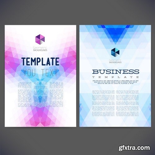 Stock Vectors - Business Flyer Template, 25xEPS