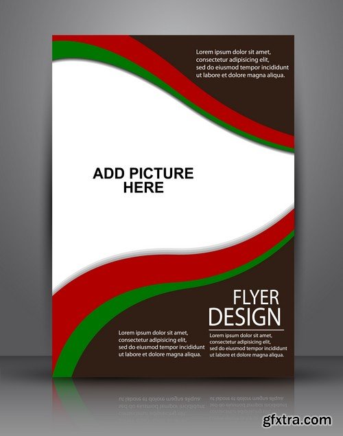 Stock Vectors - Business Flyer Template, 25xEPS