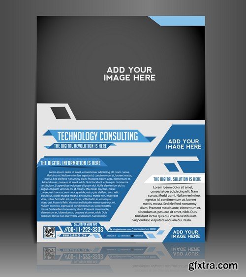 Stock Vectors - Business Flyer Template, 25xEPS