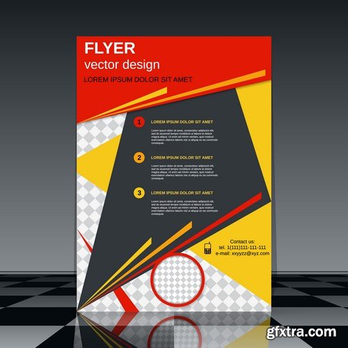 Stock Vectors - Business Flyer Template, 25xEPS