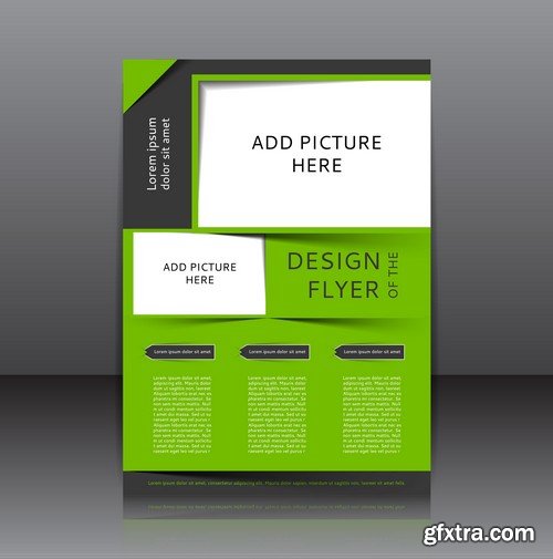 Stock Vectors - Business Flyer Template, 25xEPS