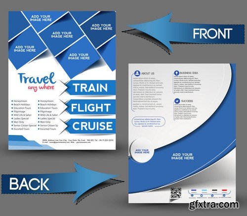 Stock Vectors - Business Flyer Template, 25xEPS