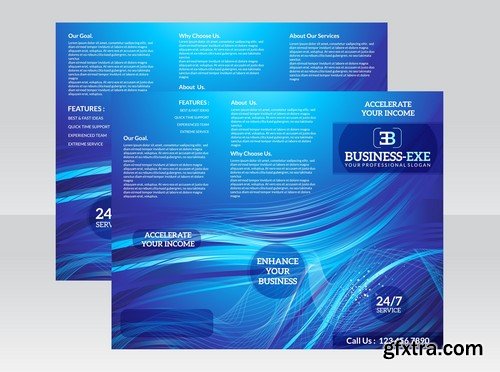 Stock Vectors - Business Flyer Template, 25xEPS