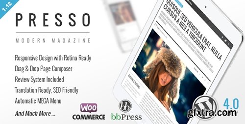 ThemeForest - PRESSO v1.12.0 - Clean and Modern Magazine Theme