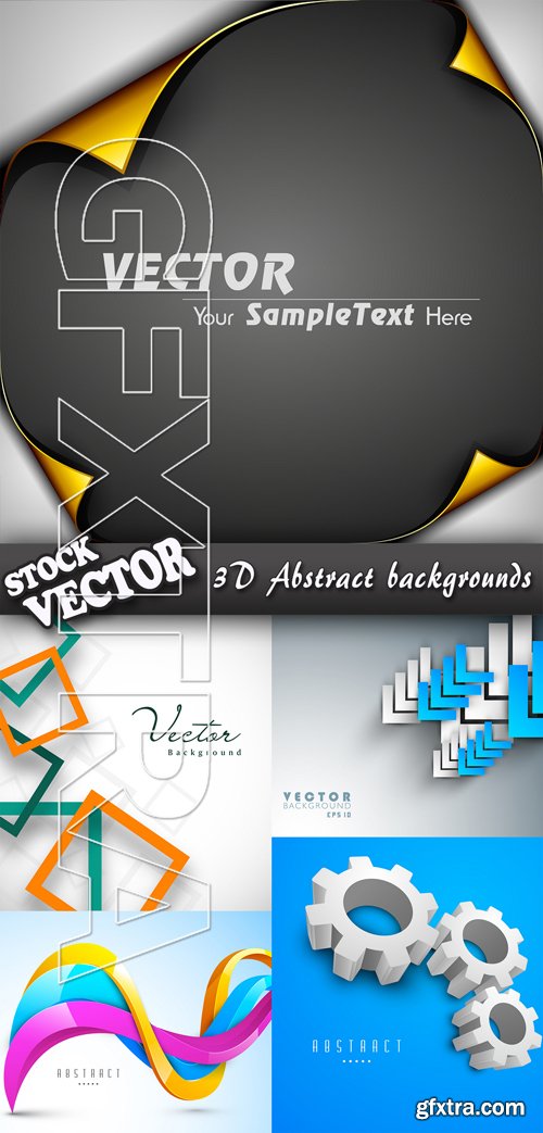 Stock Vector - 3D Abstract backgrounds