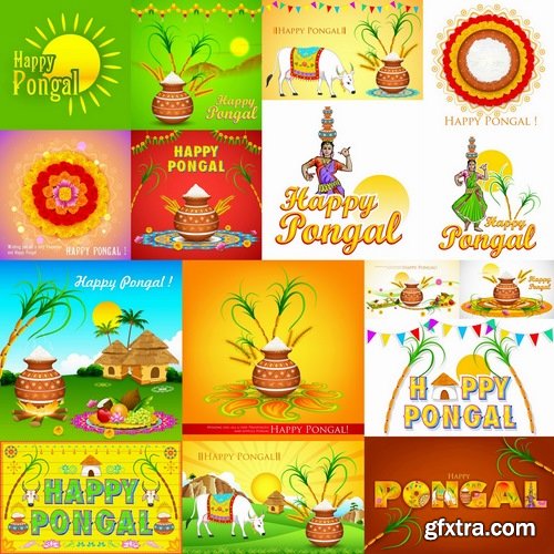 Collection of sacred holiday Pongal 25 Eps