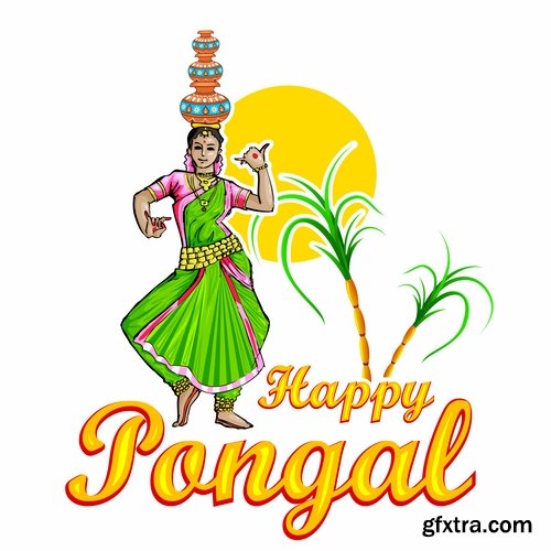 Collection of sacred holiday Pongal 25 Eps